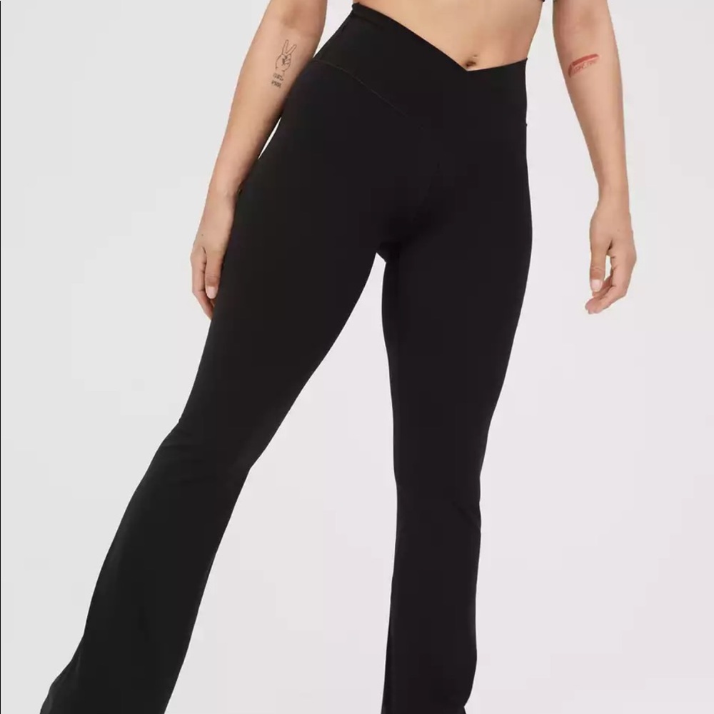 Aerie Crossover Flare leggings S- Short